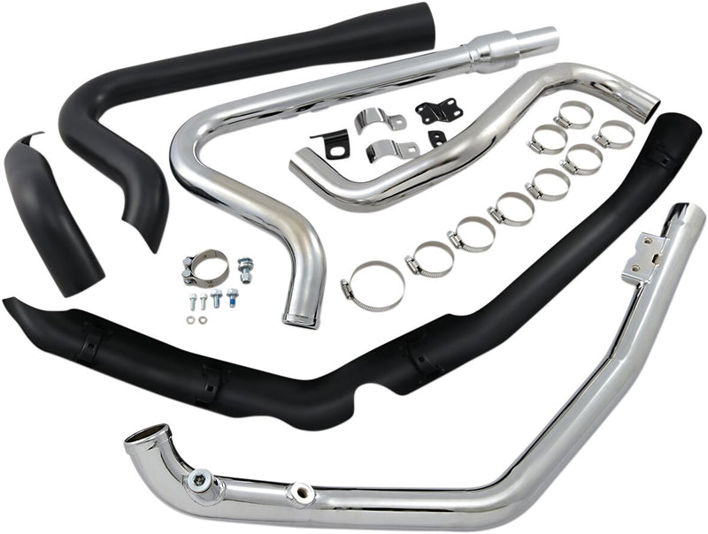 Cobra True Dual Headpipes for 2017-2025 Harley-Davidson Header Black Each