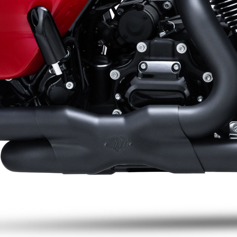 Vance & Hines Power Duals Header Pipe With PCX Technology In Black For Harley-Davidson 2017-2023 Touring Models