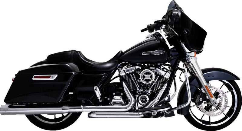 Vance & Hines Dresser Duals Header Pipes With PCX Technology In Chrome For Harley-Davidson 2017-2024 Touring Models