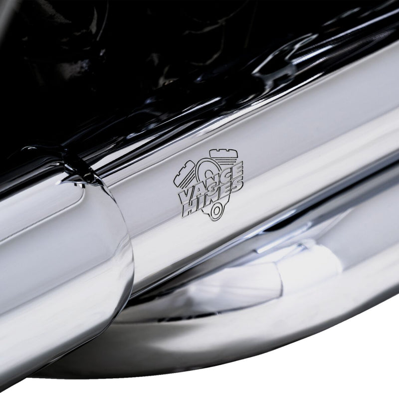 Vance & Hines Dresser Duals Header Pipes With PCX Technology In Chrome For Harley-Davidson 2017-2024 Touring Models