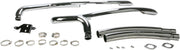 Cobra Speedster Swept Exhaust System Chrome Curved Long Full System Steel Each