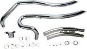 Cobra Speedster Swept Exhaust System Chrome Curved Long Full System Steel Each
