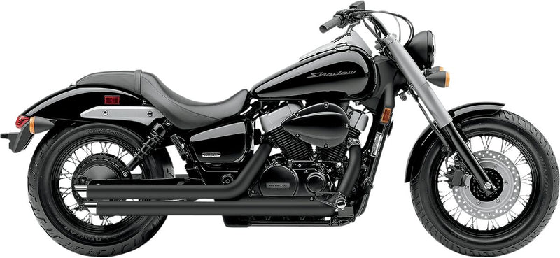 Cobra Streetrod Slashdown Exhaust System Black Staggered Full System Steel