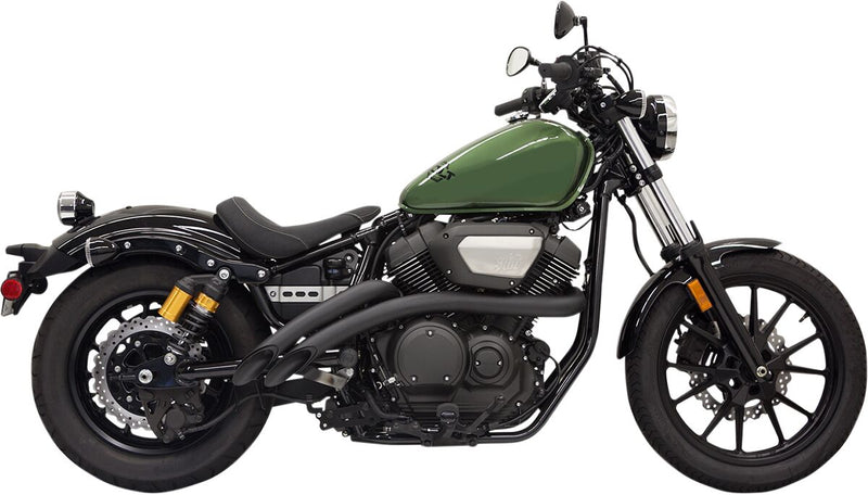 Bassani Xhaust Radius Sweeper Exhaust System Black Curved Full System