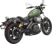 Bassani Xhaust Radius Sweeper Exhaust System Black Curved Full System Each