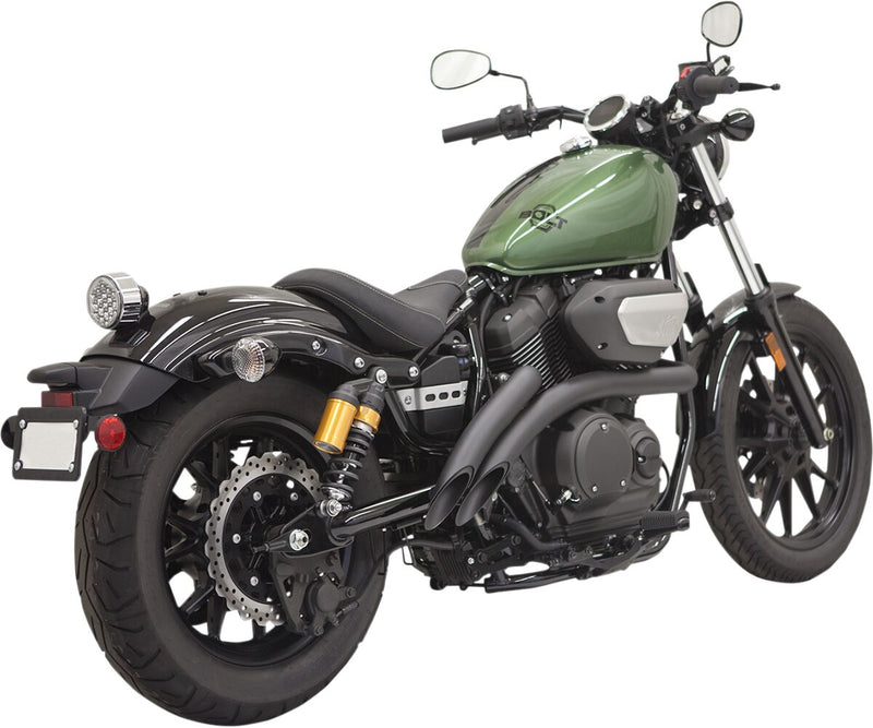 Bassani Xhaust Radius Sweeper Exhaust System Black Curved Full System Each