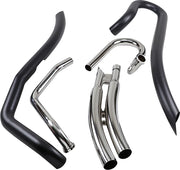 Cobra Speedster Swept Exhaust System Black Curved Long Full System