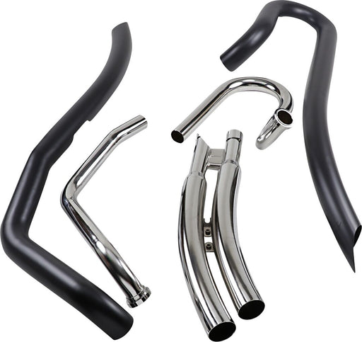 Cobra Speedster Swept Exhaust System Black Curved Long Full System