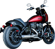 S&S Cycle 2-into-1 Qualifier Exhaust System for 2022-2026 INDIAN CHIEF Brushed Stainless Silver 49 State