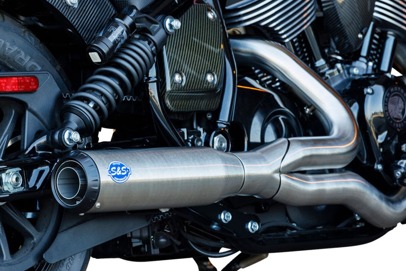 S&S Cycle 2-into-1 Qualifier Exhaust System for 2022-2026 INDIAN CHIEF Brushed Stainless Silver 49 State Each
