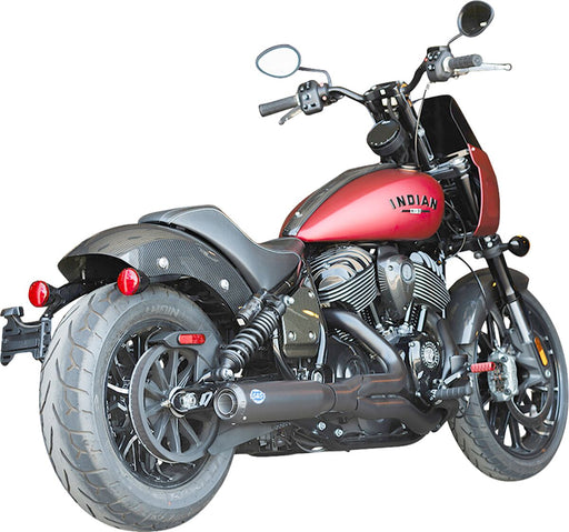 S&S Cycle 2-into-1 Qualifier Exhaust System for 2022-2026 INDIAN CHIEF Guardian Black 49 State