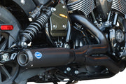 S&S Cycle 2-into-1 Qualifier Exhaust System for 2022-2026 INDIAN CHIEF Guardian Black Race #550-1118