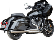 S&S Cycle 2-into-1 Qualifier Exhaust System for 2020-2026 INDIAN Brushed Silver 49 State #550-1132