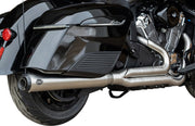 S&S Cycle 2-into-1 Qualifier Exhaust System for 2020-2026 INDIAN Brushed Silver 49 State #550-1132