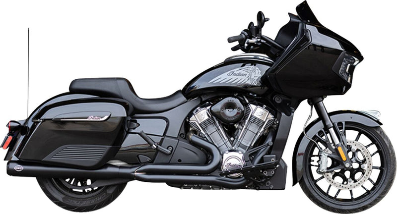 S&S Cycle 2-into-1 Qualifier Exhaust System for 2020-2026 INDIAN Guardian Black 49 State #550-1133