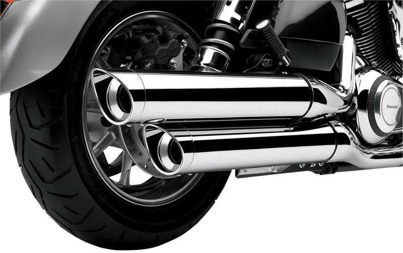 Cobra Slip-On Mufflers Straight Can Pair