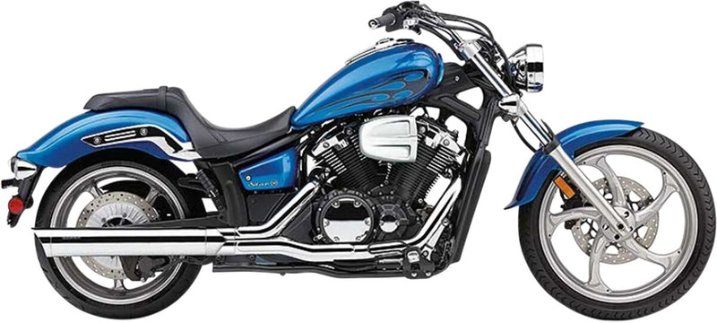 Cobra 4" Slip-On Muffler Chrome Round Steel