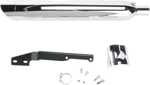 Cobra 4" Slip-On Muffler Chrome Round Steel Each
