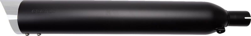 Cobra 4" Slip-On Muffler Black Round Steel Each