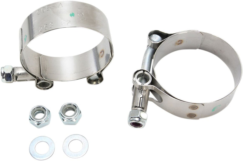 Cobra 4" Slip-On Mufflers Round Pair