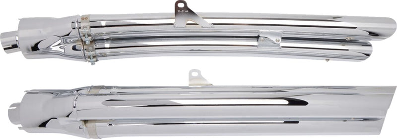 Cobra 6-into-6 Slip-On Mufflers Straight Can Pair