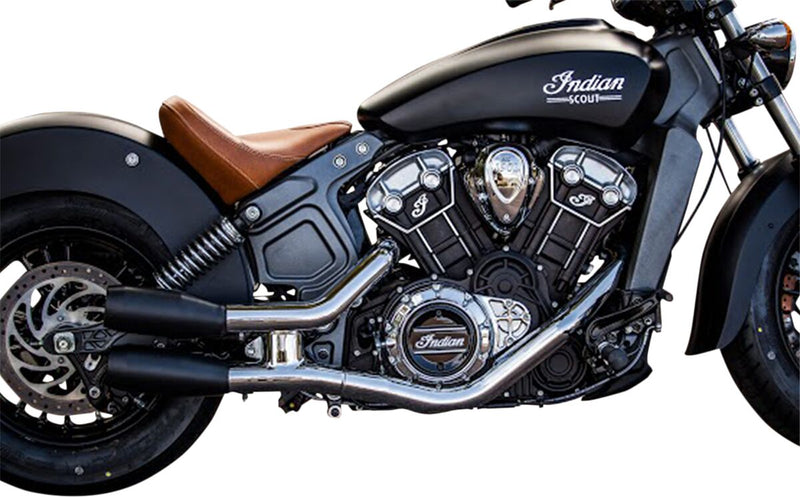 Trask Black Slip-On Mufflers for 2015-2016 Indian Scout Motorcycles