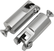 Accutronix  Peg Mounts Front Folding Chrome - Part #123598