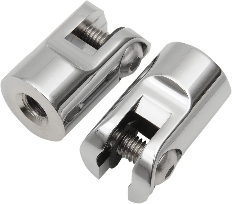 Accutronix  Peg Mounts Rear Folding Chrome - Part #123599