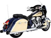 Muffler Slip-On 4" Duals for Indian Chief Vintage, Dark Horse #500-0502