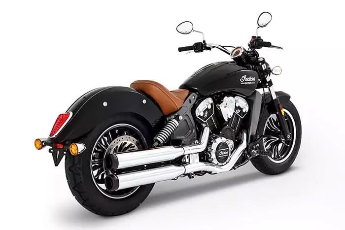 Muffler Slip-On 3.5" Duals for Indian Scout Black| Chrome