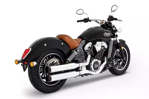 Muffler Slip-On 3.5" Duals for Indian Scout Black| Chrome