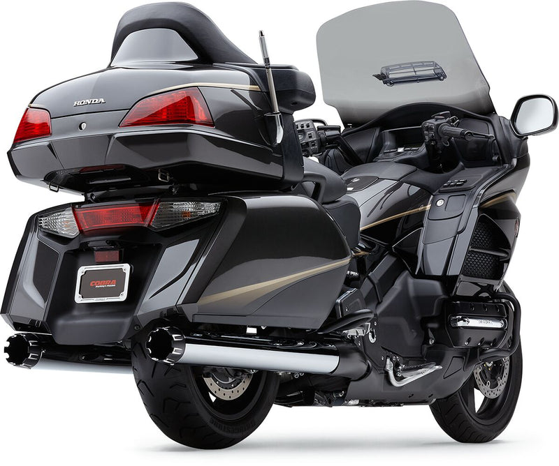 Cobra 4" Slip-On Mufflers Chrome Round Pair