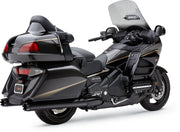 Cobra 4" Slip-On Mufflers Black Round Pair