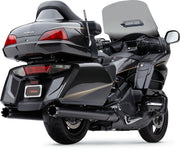 Cobra 4" Slip-On Mufflers Black Round Pair