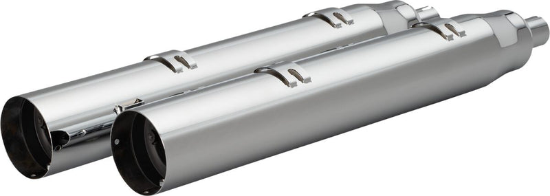 Khrome Werks Chrome 4.5 in. War Hammer Muffler with Bags for Various Indian Motorcycles