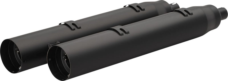 Khrome Werks Black 4.5 in. War Hammer Muffler with Bags for Various Indian Motorcycles