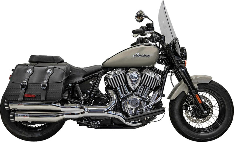 Bassani Chrome 4 in. Slip-On Mufflers for 2022-2026 Indian Chief Motorcycles