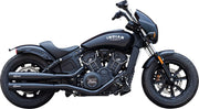S&S Cycle Grand National Slip-On Mufflers for 2019-2023 INDIAN SCOUT Guardian Black Pair #4110-266-R