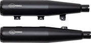 S&S Cycle Grand National Slip-On Mufflers for 2019-2023 INDIAN SCOUT Guardian Black Pair #4110-266-R