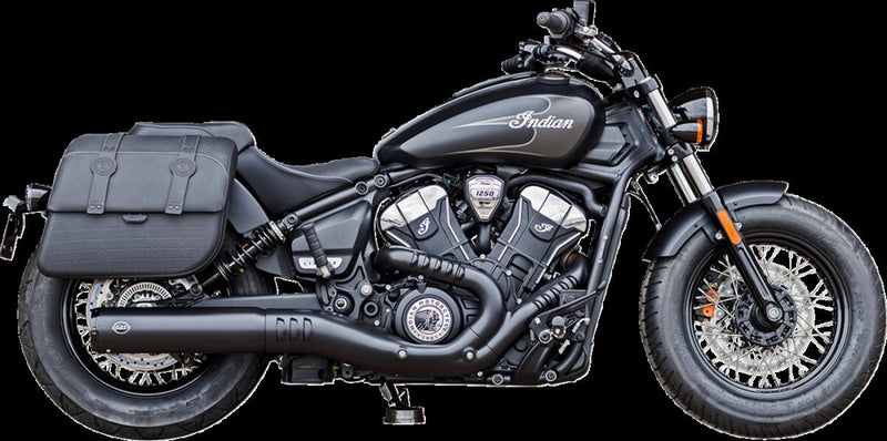 S&S Cycle Grand National Slip-On Mufflers for 2025-2026 INDIAN Guardian Black #550-1121