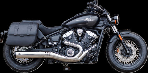 S&S Cycle Grand National Slip-On Mufflers for 2024-2026 INDIAN Chrome Silver