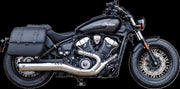 S&S Cycle Grand National Slip-On Mufflers for 2024-2026 INDIAN Chrome Silver #550-1122