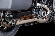 S&S Cycle Grand National Slip-On Mufflers for 2024-2026 INDIAN Chrome Silver #550-1122
