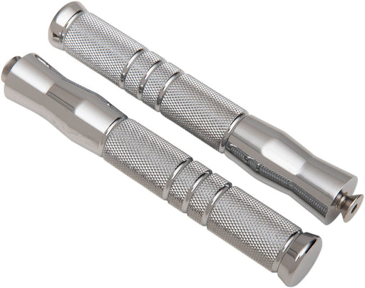 Accutronix  Foot Pegs Front Rigid Knurled Grooved Chrome - Part #123607