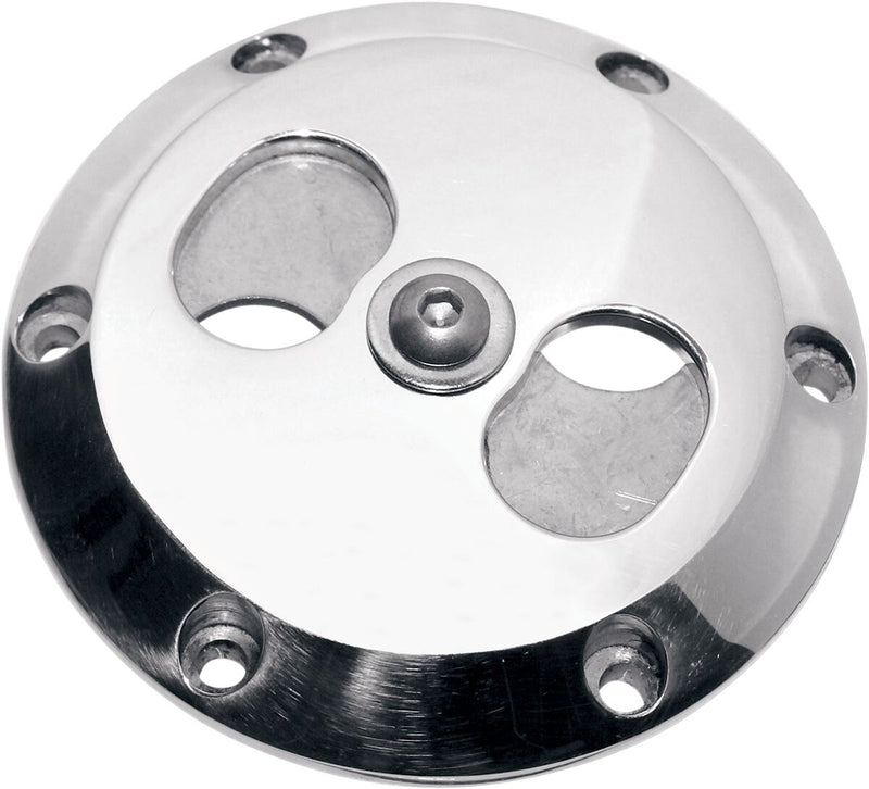 LA Choppers Supertrapp Exhaust End Cap Polished Round Aluminium #LA-1092-64