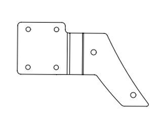 Vance & Hines Bracket for 2018-2024 Harley-Davidson Exhaust Bracket Stainless Steel #1143-P