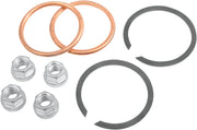 James Exhaust Gasket & Mount Kit (With Copper Crushing Style Gaskets) With Zinc Plated Flange Nuts For 1984-2025 B.T, 1986-2023 XL, 2008-2012 1987-2010 Buell XB Models #JGI-65324-83-KCR2