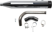 S&S Cycle Chrome Shadow Muffler Kit for 1995-2008 Harley-Davidson Touring Models