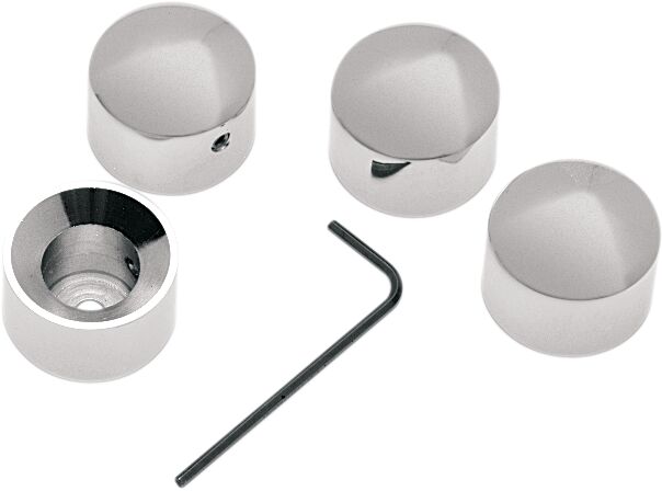 Drag Specialties Chrome Die-Cast Head bolt Cover #04-0901