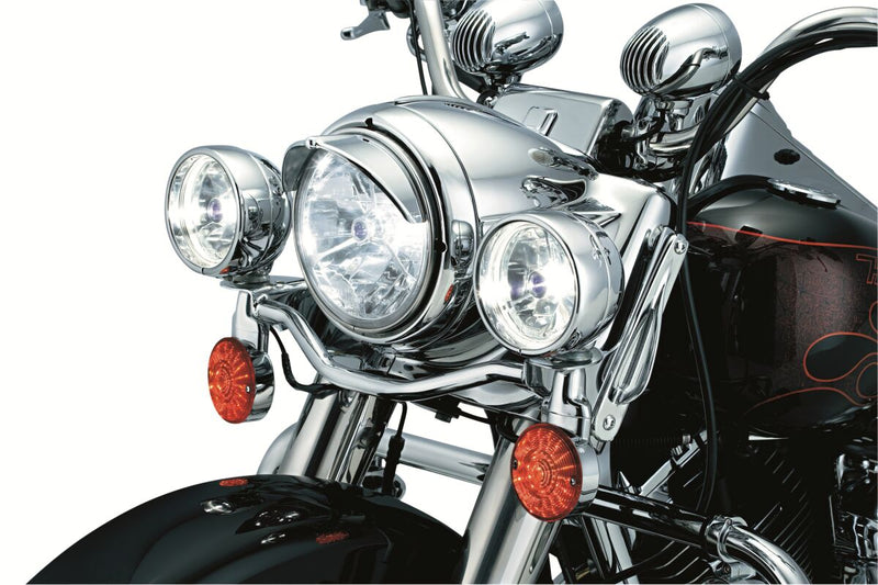 Kuryakyn Headlight Visor For 7 Inch Headlight In Chrome #KUR2182